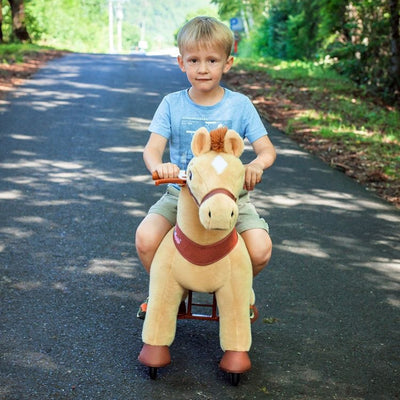 PonyCycle, Inc. Outdoor Light Brown Ride-On Horse - Ages 4-9