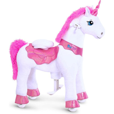 PonyCycle, Inc. Outdoor Pink Ride-On Unicorn - Ages 4-9