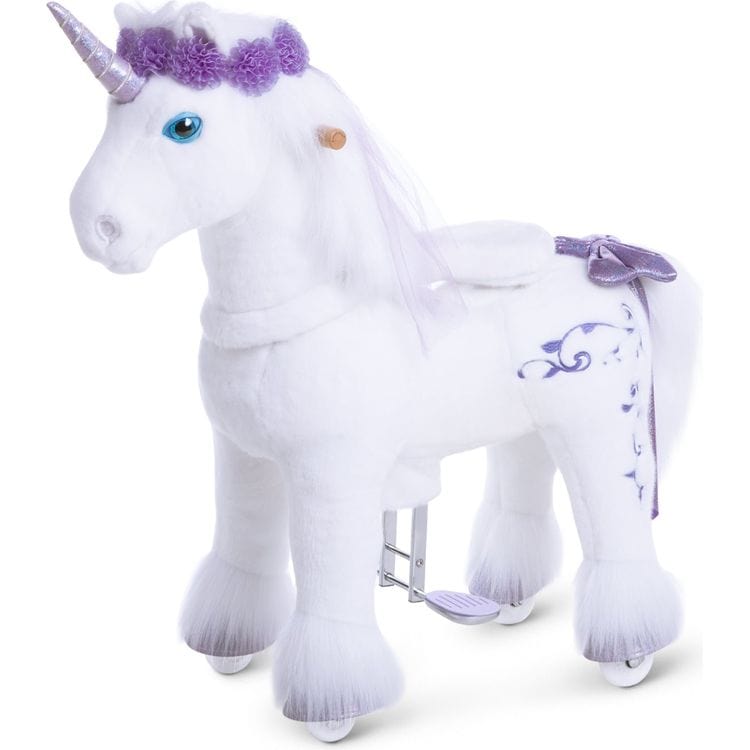 PonyCycle, Inc. Outdoor Purple Ride-On Unicorn - 4-8 Years