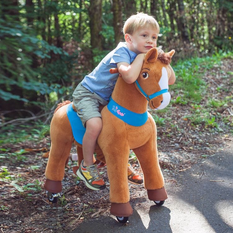 PonyCycle, Inc. Preschool Brown Ride-On Horse - Ages 3-5