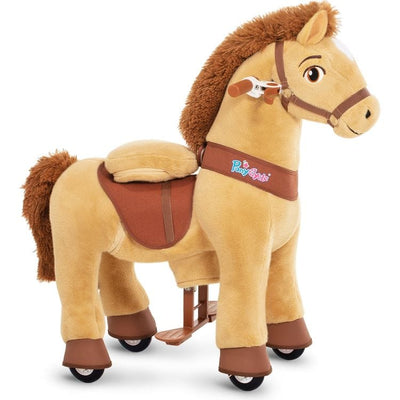 PonyCycle, Inc. Preschool Light Brown Ride-On Horse - Ages 3-5