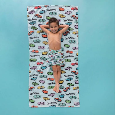 Posh Peanut Trend Accessories Retro Hot Wheels - Kids Beach Towel