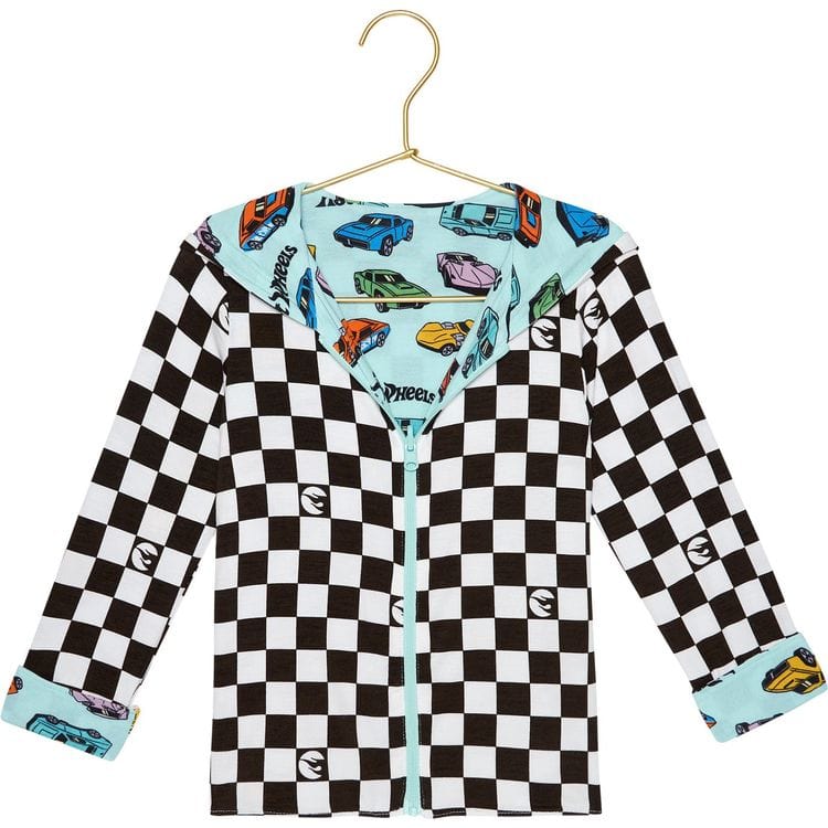 Posh Peanut Trend Accessories Retro Hot Wheels - Long Sleeve Reversible Kids Jacket