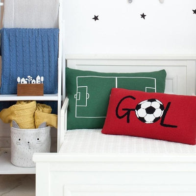 Rian Tricot Room Decor Cherry GOL Soccer Pillow