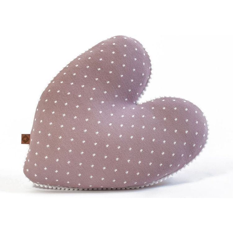 Rian Tricot Room Decor Heart Pillow- Rose