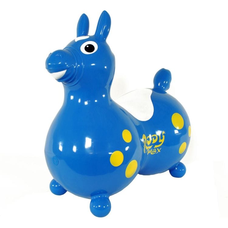 Rody® Preschool Gymnic Blue Rody Horse Max Inflatable Bouncer Ride-on (with Hand Pump)