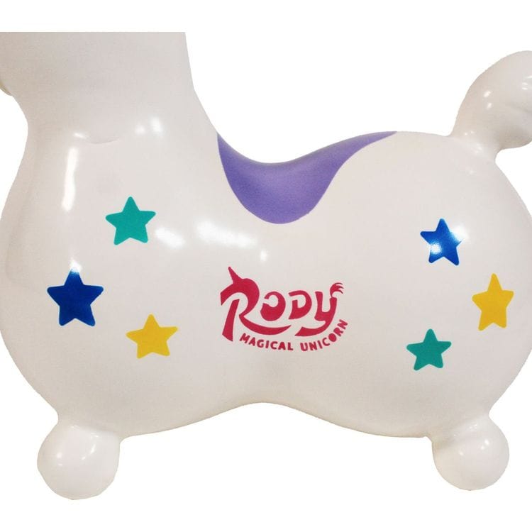 Rody® Preschool Rody Magical Unicorn Inflatable Bouncer Ride-on With Pump