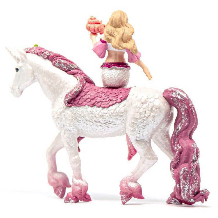 Schleich STEM Mermaid Feya Riding Underwater Unicorn