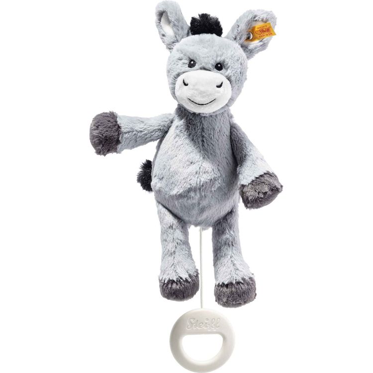 Steiff North America, Inc. Infants Soft Cuddly Friends Dinkie donkey music box