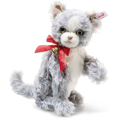 Steiff North America, Inc. Plush PREORDER Nicki the Christmas Kitten with Red Bow
