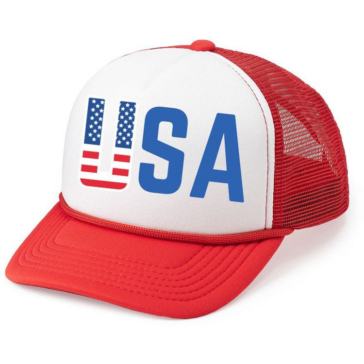Sweet Wink Trend Accessories Red + White + Blue / One Size Fits Most Patriotic USA Hat