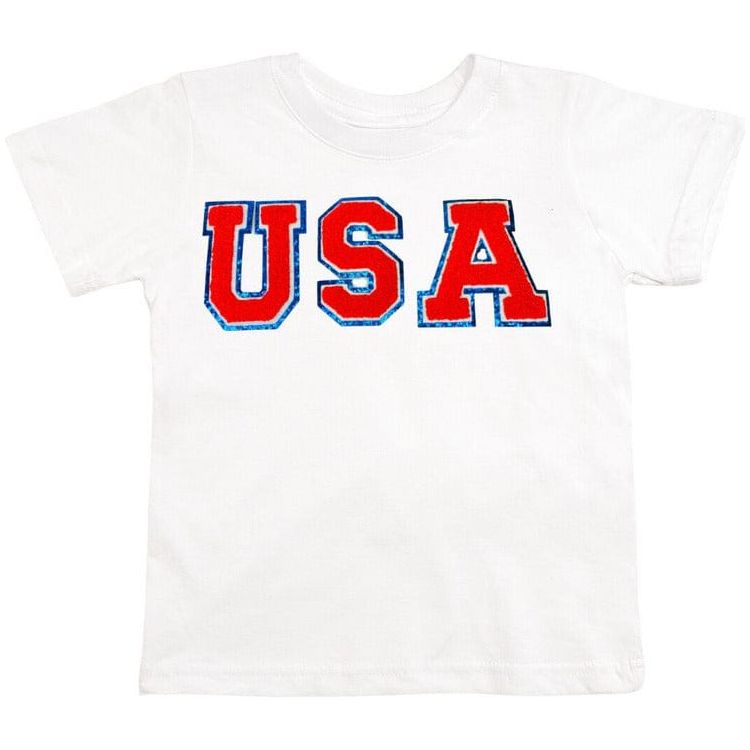 Sweet Wink Trend Accessories USA Patch Short Sleeve T-Shirt