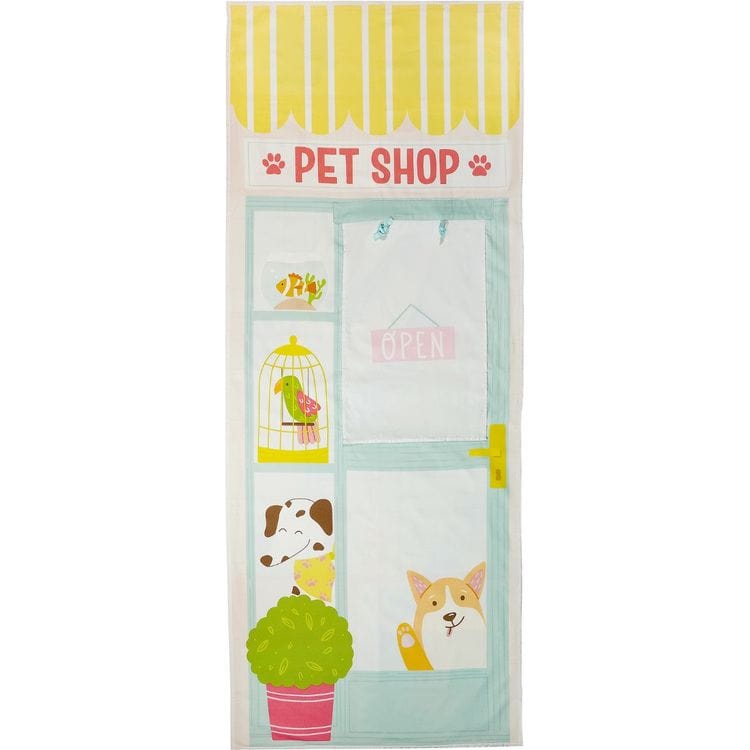 Swingly Preschool Pet Shop & Groomer Doorway Storefront