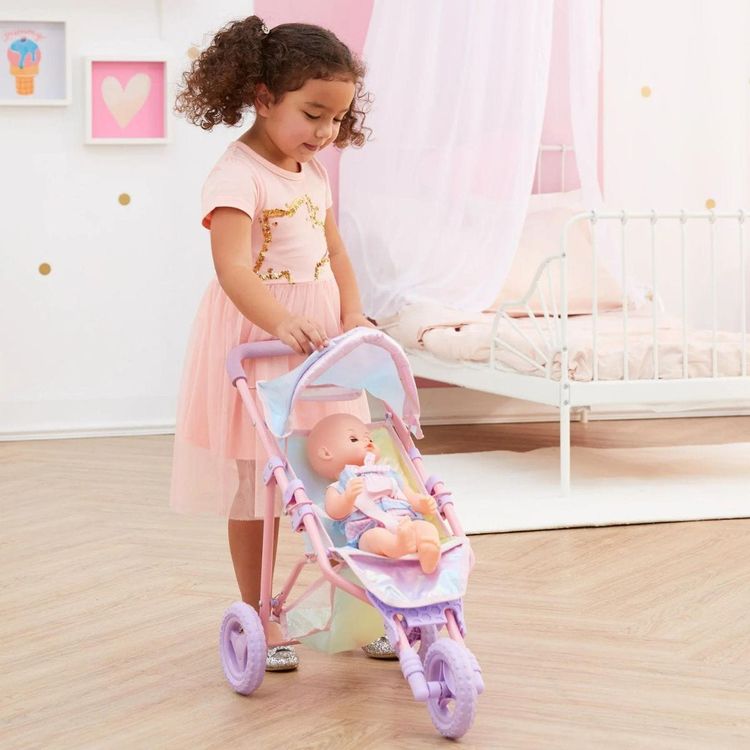 Teamson Kids Dolls Magical Dreamland Baby Doll Jogging Stroller