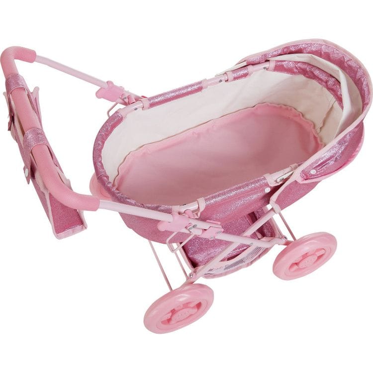 Olivia's Little World Baby Doll Bassinet Pram with Cover
