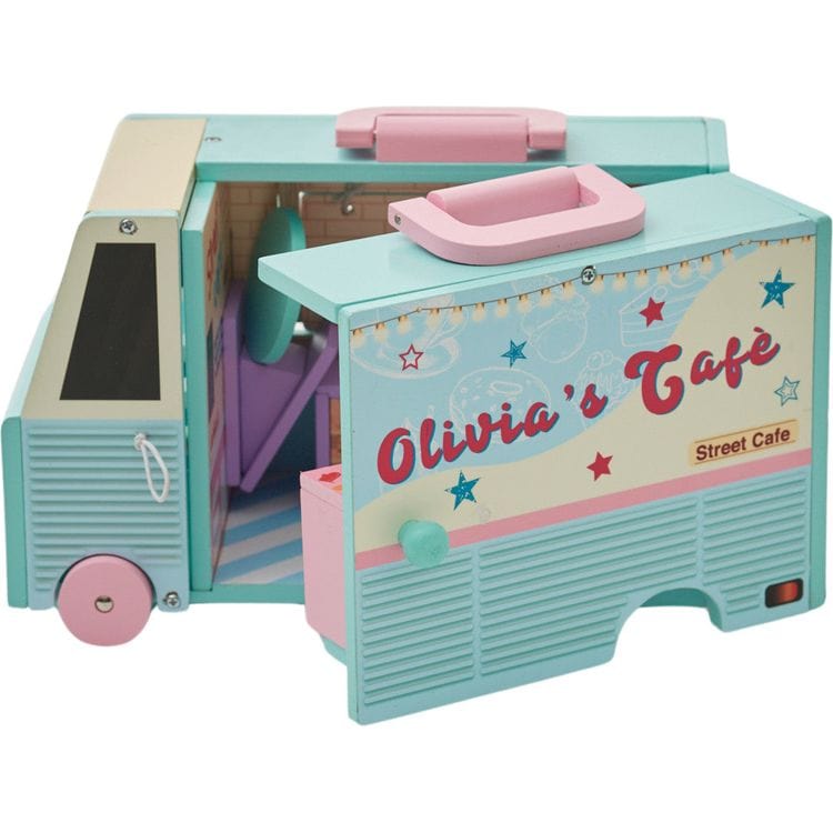 Teamson Kids Dolls Olivia's Little World Food Truck Dollhouse & Accessories for 3.5" Dolls