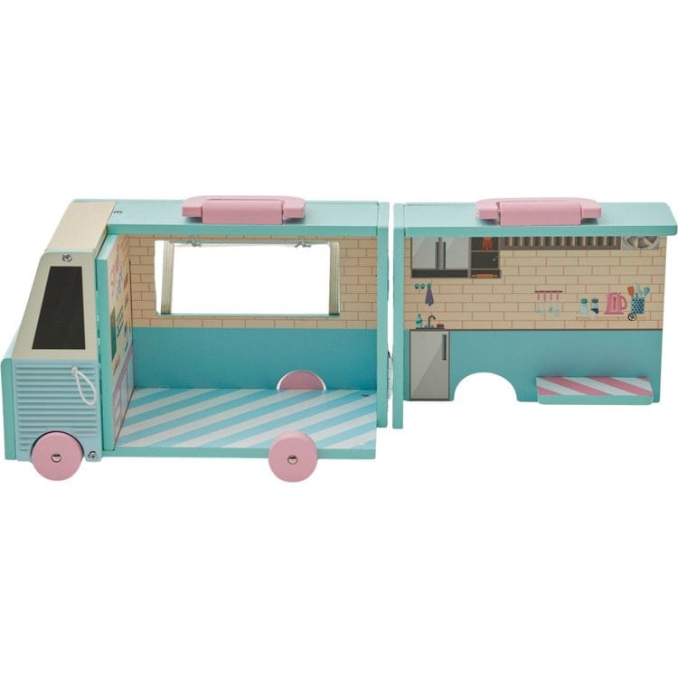 Teamson Kids Dolls Olivia's Little World Food Truck Dollhouse & Accessories for 3.5" Dolls