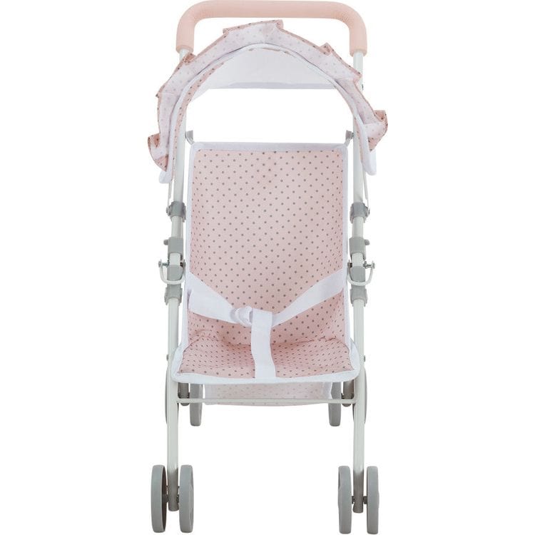 Teamson Kids Dolls Olivia's Little World Polka Dot Princess Baby Doll 3 Piece Nursery Set - Pink