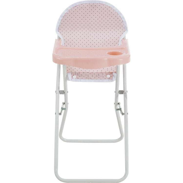 Teamson Kids Dolls Olivia's Little World Polka Dot Princess Baby Doll 3 Piece Nursery Set - Pink