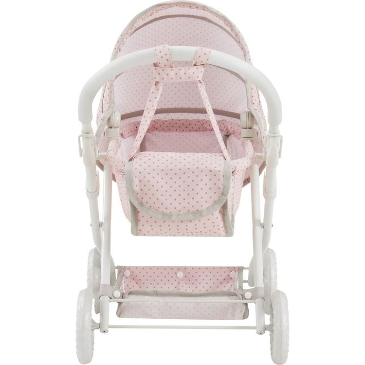 Teamson Kids Dolls Olivia's Little World Polka Dot Princess Baby Doll Pram Stroller