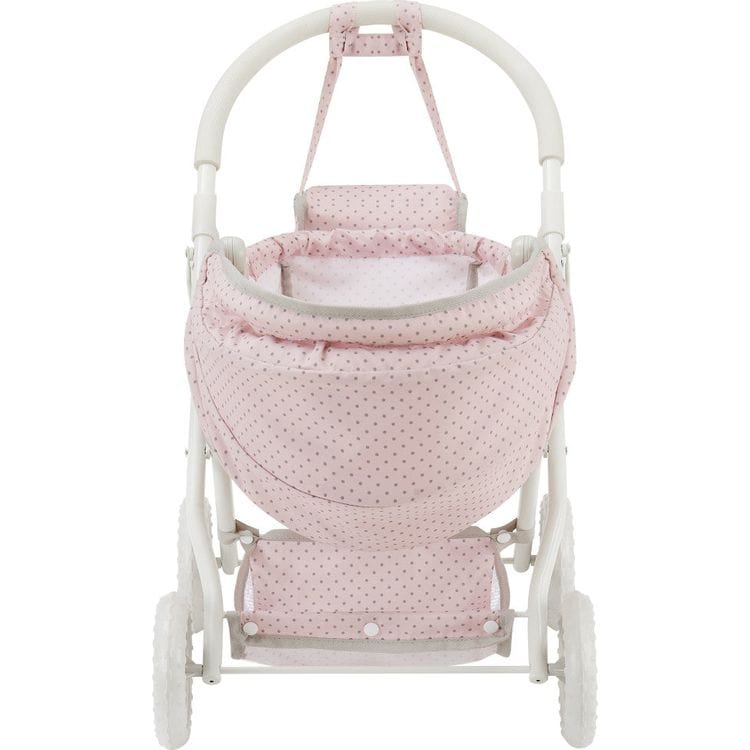 Teamson Kids Dolls Olivia's Little World Polka Dot Princess Baby Doll Pram Stroller