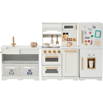 Teamson Kids Preschool Little Chef Atlanta Modular Play Kitchen - White/Gold