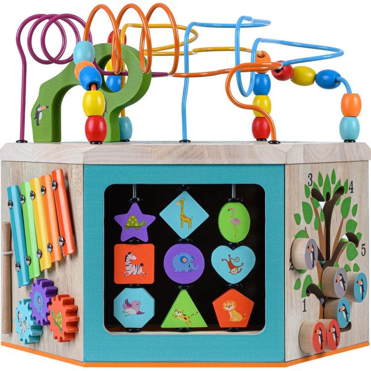 Teamson Kids Preschool Preschool Play Lab 7-in-1 Large Activity Station