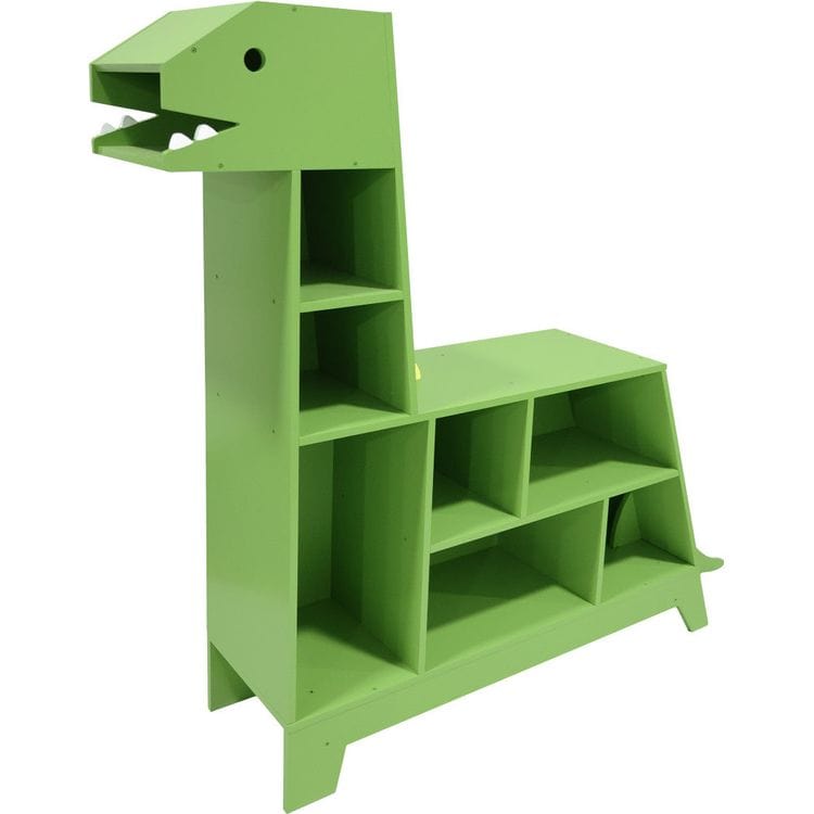 Teamson Kids Room Decor Dinosaur Kids Bookcase/Toy Organizer