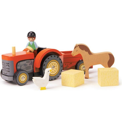 Tender Leaf Toys Preschool Farmyard Tractor Toy