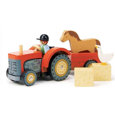 Tender Leaf Toys Preschool Farmyard Tractor Toy