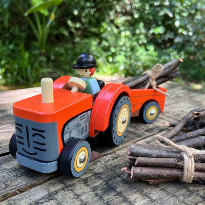 Tender Leaf Toys Preschool Farmyard Tractor Toy