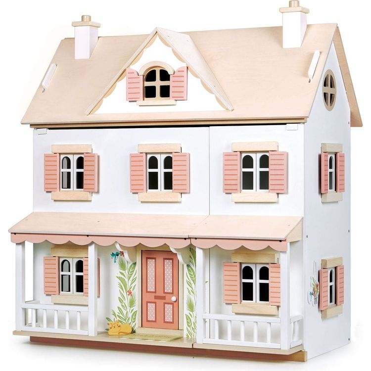 F.A.O. Schwarz Fabulous Family Mansion Luxury Dollhouse - 34pcs