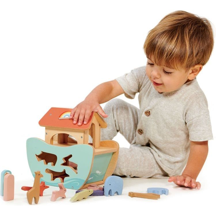 Tender Leaf Toys Preschool Little Noah's Ark Wooden Shape-Sorter