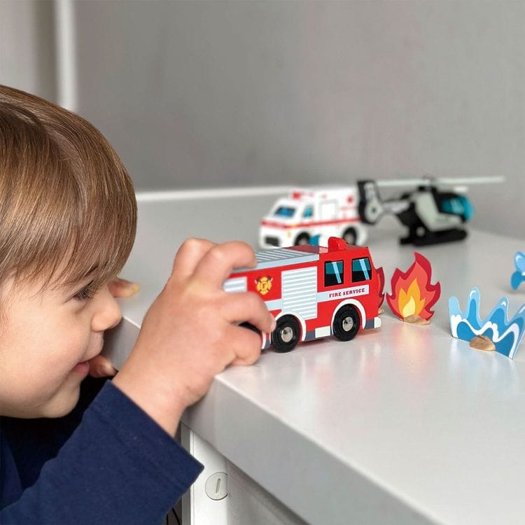 Tender Leaf Toys Preschool Urban Collection of Wooden Vehicle Toys