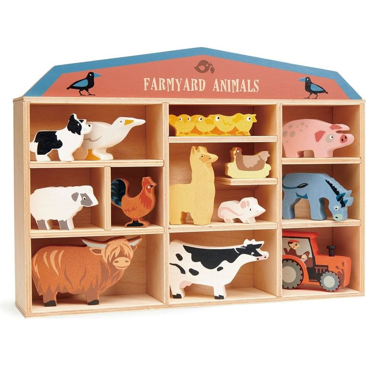 Tender Leaf Toys Preschool Wooden Farmyard Animals