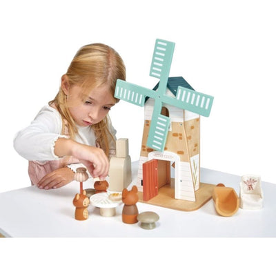 Tender Leaf Toys Preschool Wooden Penny Windmill