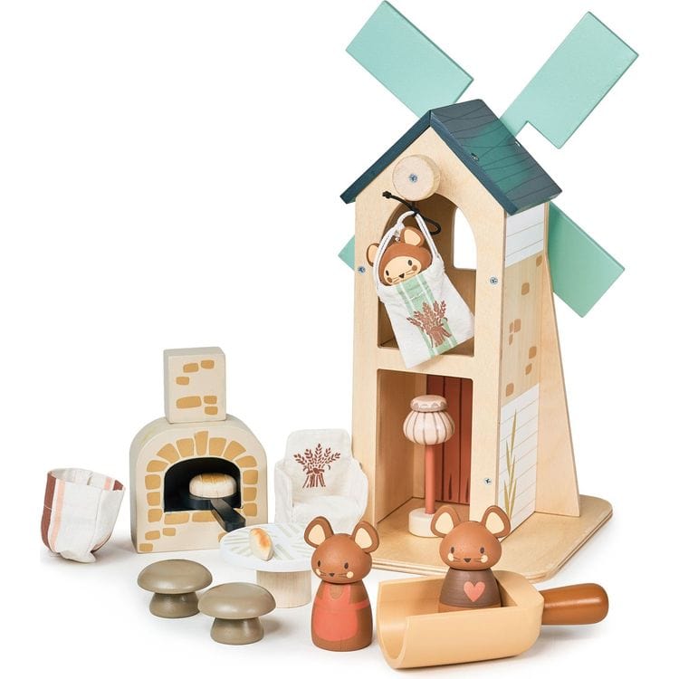 Tender Leaf Toys Preschool Wooden Penny Windmill