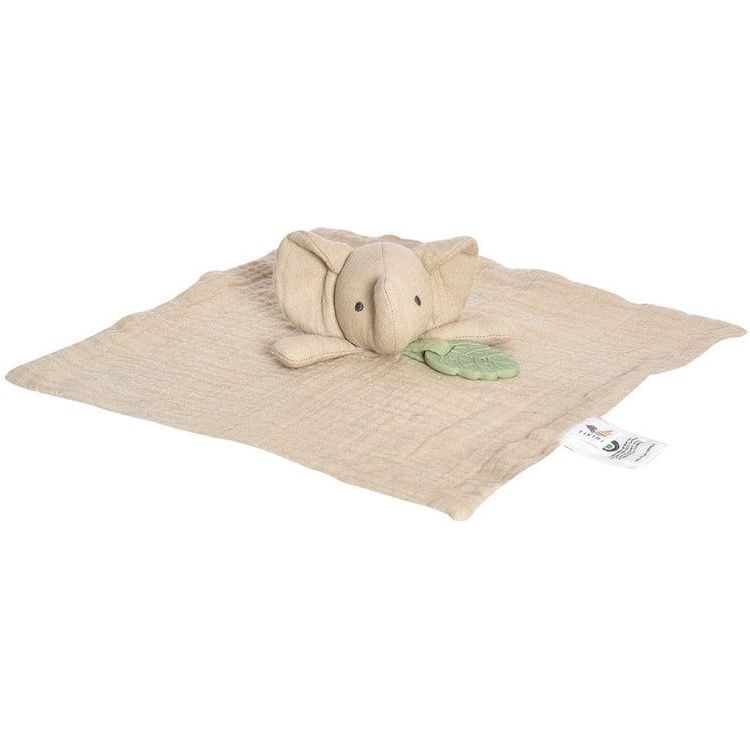Tikiri Toys Infants Elephant Comforter with Rubber Teether
