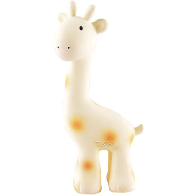 Tikiri Toys Infants Giraffe Muslin Comforter with Giraffe Teether, Rattle & Bath Toy