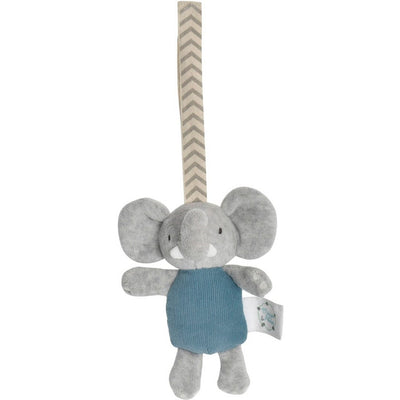 Tikiri Toys Infants Tag Along Pram Toy - Alvin the Elephant with Squeaker