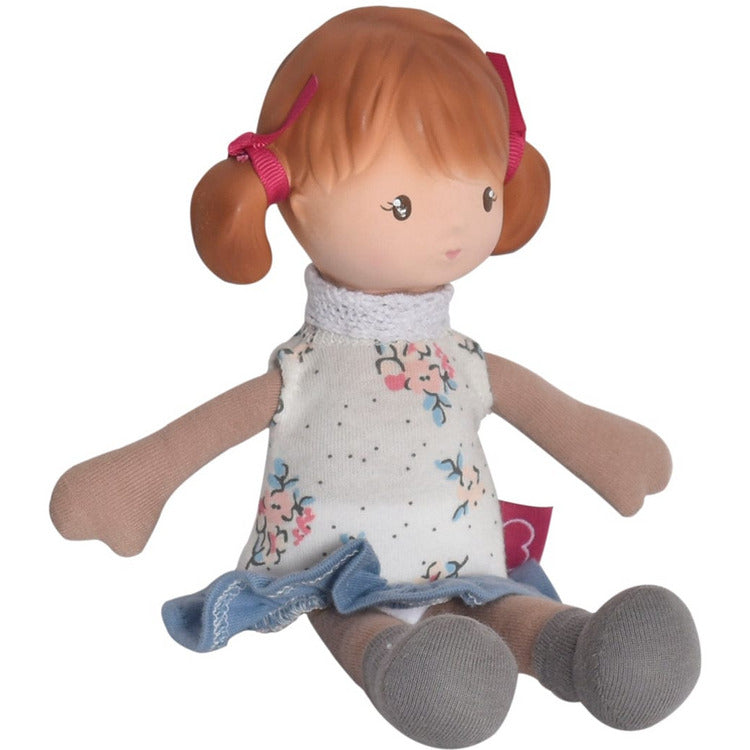 Tikiri Toys Infants Teeny Doll Organic Doll with Natural Rubber Head Teether