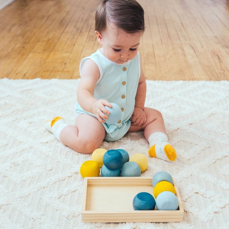 Wonder & Wise Infants Simply Spheres Wooden Toy