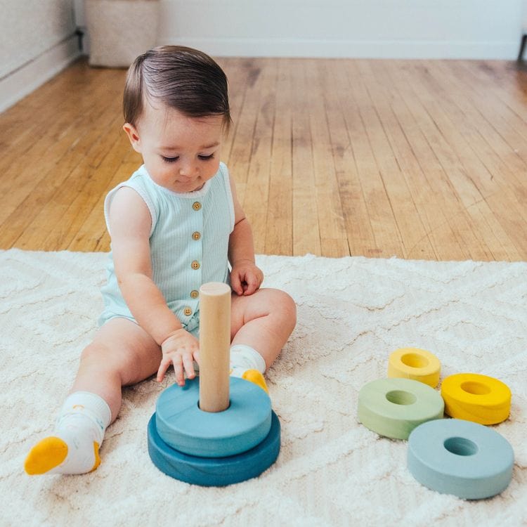 Wonder & Wise Infants Wooden Simply Stacker