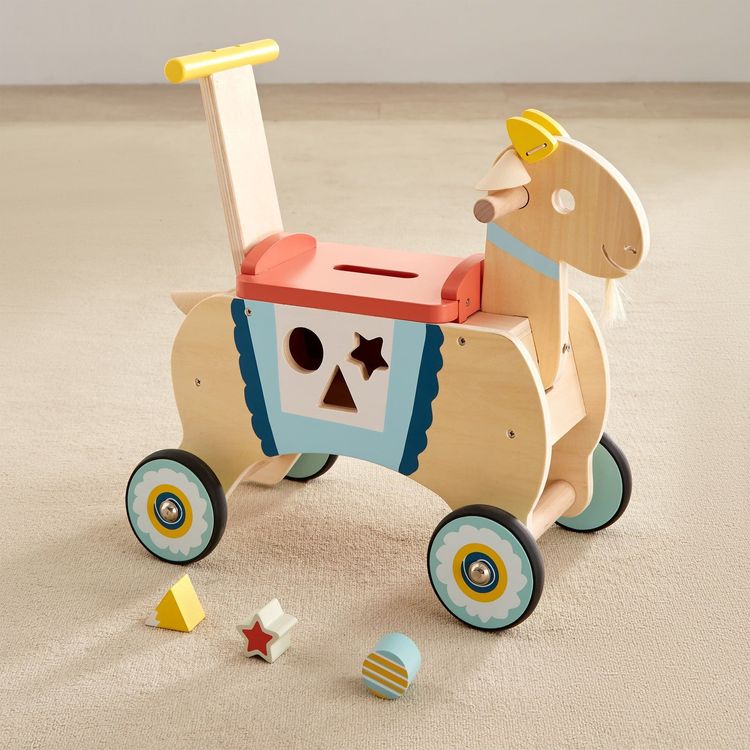 Wonder & Wise Preschool G.O.A.T. Wooden Ride-On Scooter