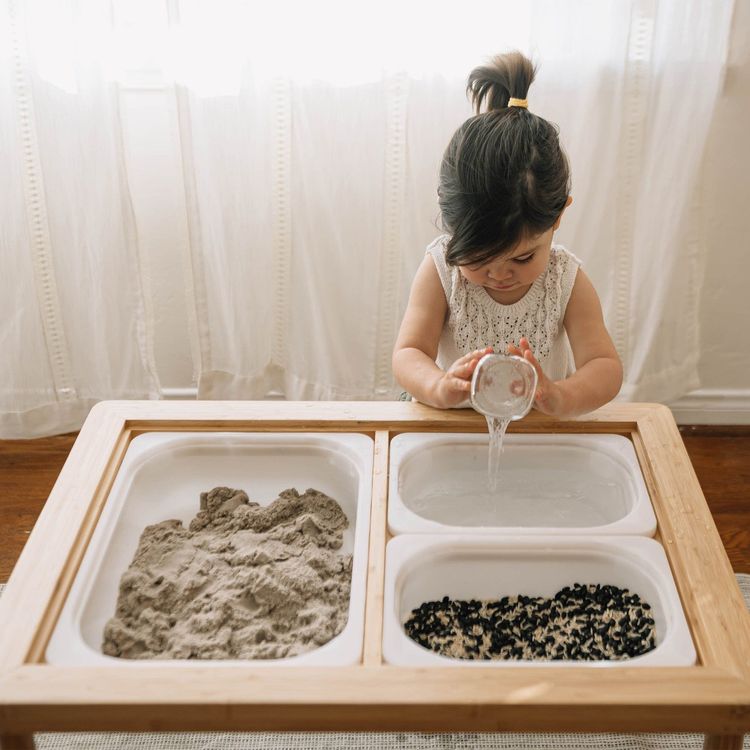 Wonder & Wise Preschool Land, Sand and Water Activity Learning Table