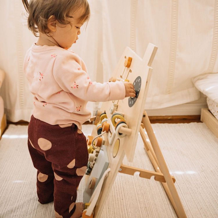 Wonder & Wise Preschool Wooden Busy Board