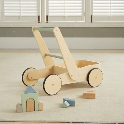 Wonder & Wise Preschool Wooden Wagon Activity Walker