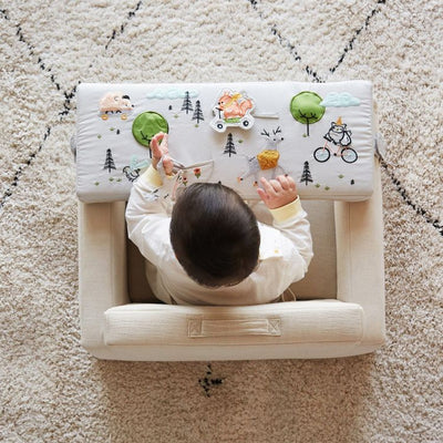 Wonder & Wise Room Decor Rolling Along Square Interactive Chair - Neutral