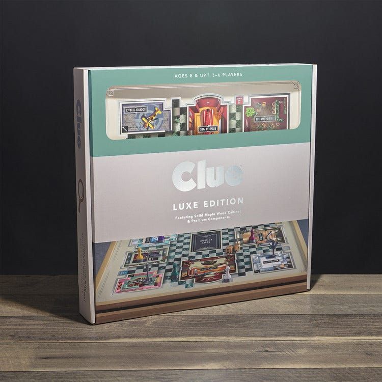 WS Game Company Games Clue Luxe Maple Edition