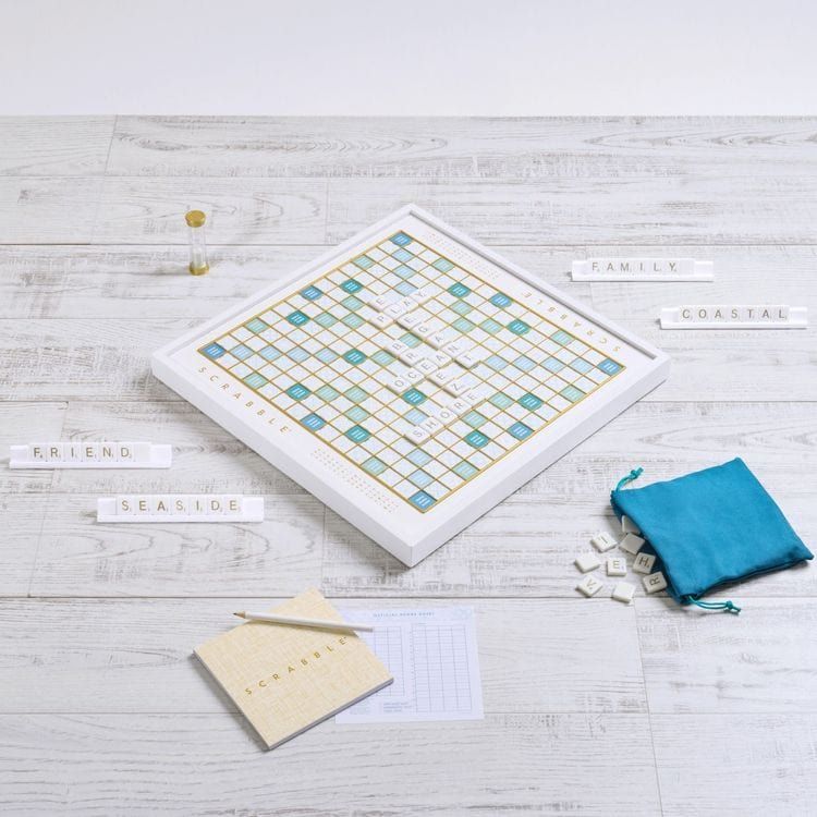 WS Game Company Games Scrabble Bianco Edition